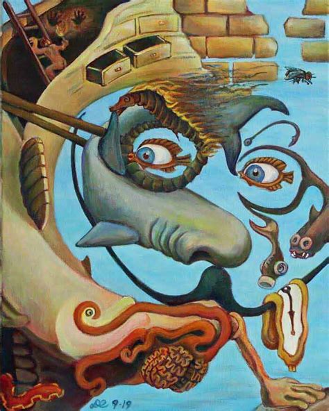 The inspiration behind the acrylic paintings of surrealist artist Dave Curtis