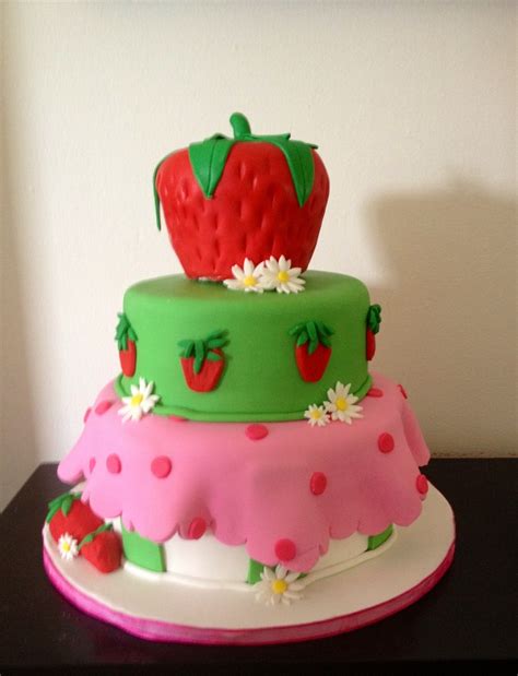 Strawberry Shortcake Themed Cake