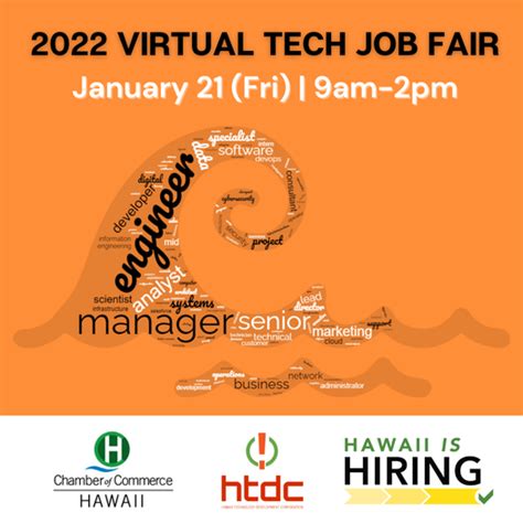 Hawaii Technology Development Corporation Virtual Job Fair HCCNC