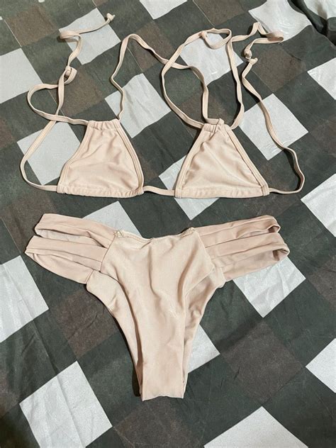 Two Piece Swimsuit Nude Women S Fashion Swimwear Bikinis Swimsuits On Carousell