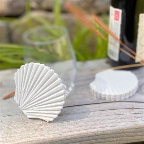 Seashell Coasters Etsy