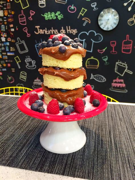 Mini Naked Cake Doce De Leite E Frutas Vermelhas Jantinha De Hoje