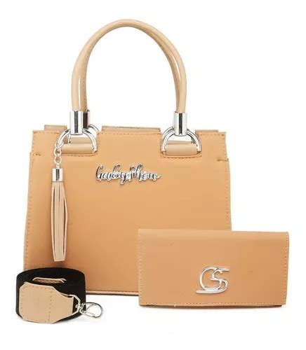 Bolsa Feminina Media Castelo E Carteira Nude Gabi Show Frete grátis
