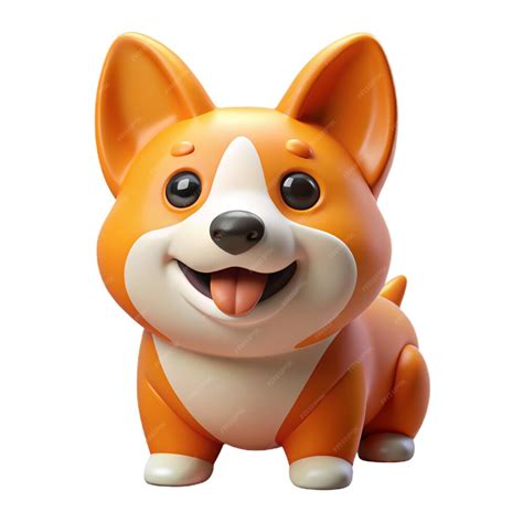 Premium Photo Corgi Dog 3d Vector Icon Cartoon Minimal Style