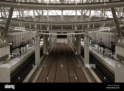 Charles De Gaulle International Airport Railway Station Stock Photo Alamy