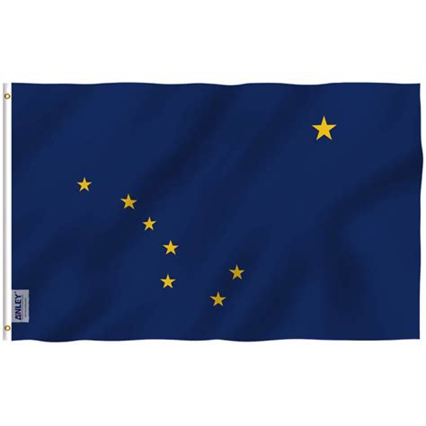 Fly Breeze 3x5 Foot Alaska State Flag - Anley Flags