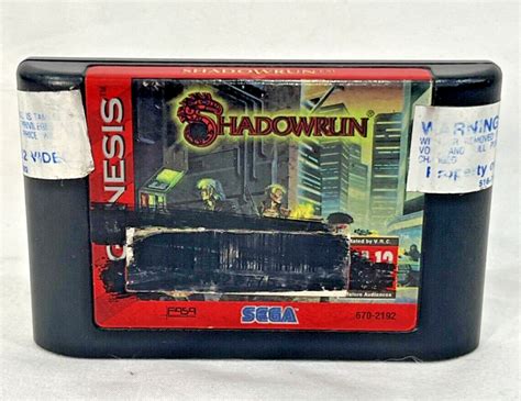 Shadowrun Sega Genesis 1994 Case Cartridge Only No Manual Inserts