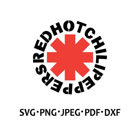 Red Hot Chili Peppers Digital File SVG PNG PDF Cricut Etsy