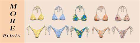 Amazon Volafa Women S Triangle Bikini Set String Swimsuit Print Tie Smocked Ruched Two