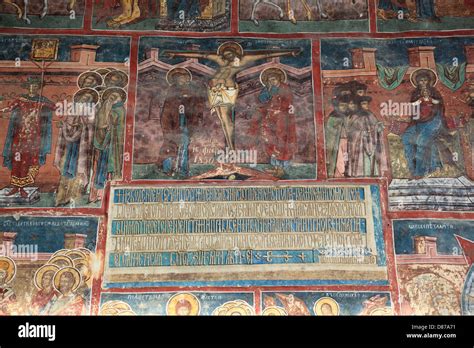 Humor Monastery Located In Manastirea Humorului About 5 Km North Of