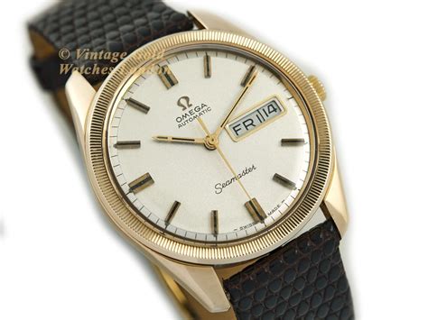 Omega Seamaster Day Date 9ct Cal 752 1971 Vintage Gold Watches