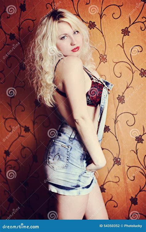 Blonde Girl With Beautiful Smile And Eyes Stock Photo Image Of Care