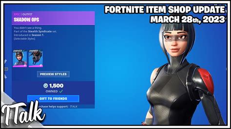 Fortnite Item Shop Update Tomorrow Yay March 28th 2023 Fortnite Battle Royale Youtube