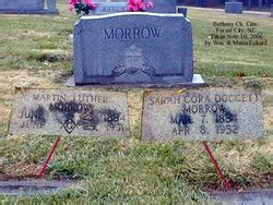 Martin Luther Morrow M Morial Find A Grave