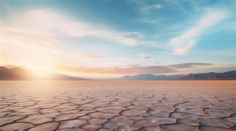 premium ai image  photo   barren salt flat flat terrain