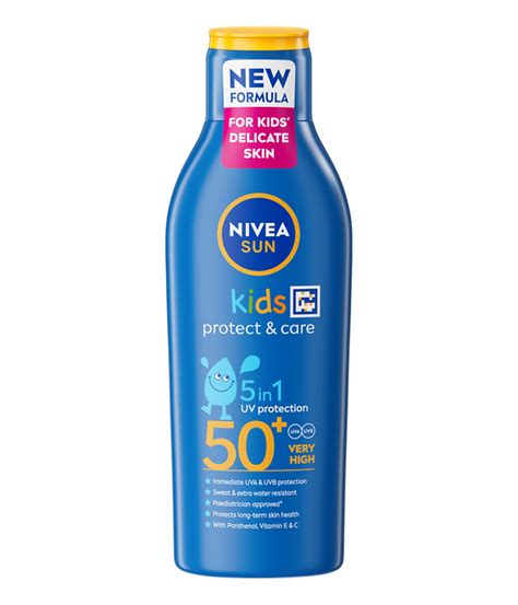uv protection nivea sun kids protect care lotion spf