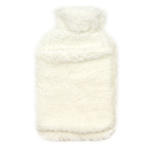 Olivia Rocco Teddy Faux Fur Hot Water Bottle With Pocket Hot Water Bag For Hot And Cold
