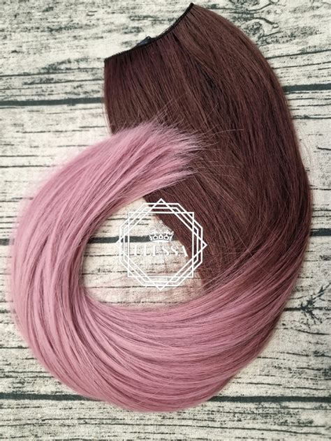 ТОП! Екстеншън - V-образен модел Бутикова Серия Цвят Омбре - Натурално ...