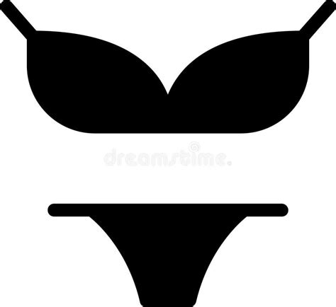 Bikini Icon Stock Vector Illustration Of Silhouette