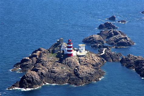 Casquets Light Lighthouse in Alderney, England, United Kingdom