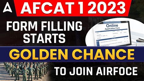 AFCAT 1 2023 Form Filling Starts Golden Chance To Join Air Force