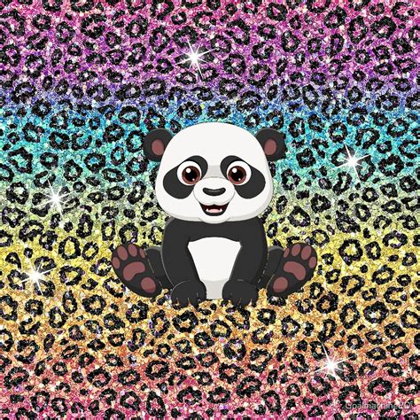 Glitter Panda By Goalmachine20 Redbubble