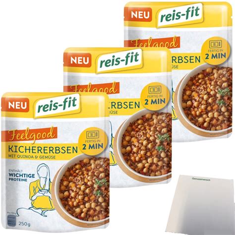 Reis Fit Feelgood Kichererbsen Quinoa Und Gem Se Er Pack X G Pac