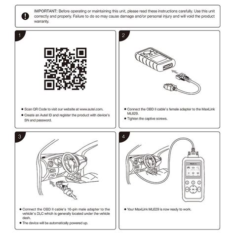 Autel Maxilink Ml Abs Airbag At Engine Code Reader Scanner Can Obdii