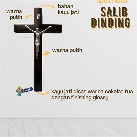 Jual Salib Dinding Kayu Jati Corpus Logam Shopee Indonesia