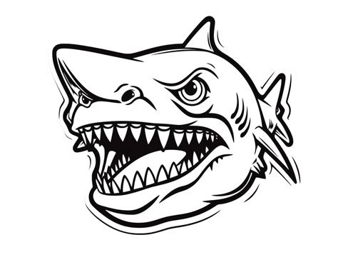 Wonderful Tiger Shark Coloring Fun Coloring Page