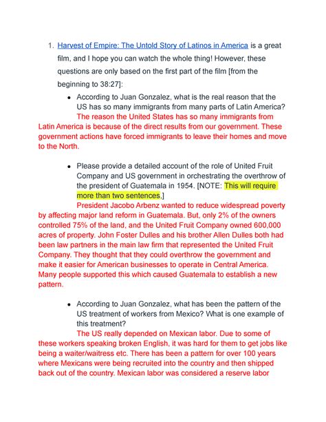 RQ - Immigrants, Imperialism, and Social Justice - Hannah Clark