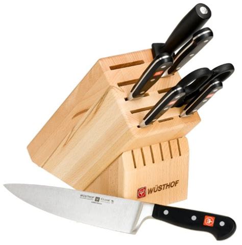 Wusthof Classic 8 Piece Knife Set With Block Trademark Retail