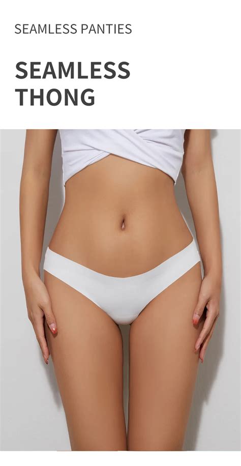 Logo Custom High Cut Tangas Sin Costuras Cheeky Seamless Thong Bikini Panties For Women Buy