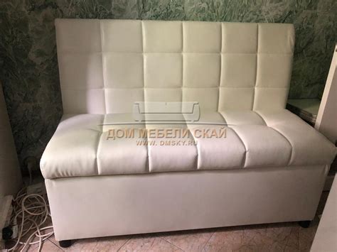 Кухонный диван-скамья Модерн 1200, белый - купить в Москве недорого по ...