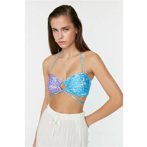 Trendyol Multicolored Floral Print Bikini Top EPonuda