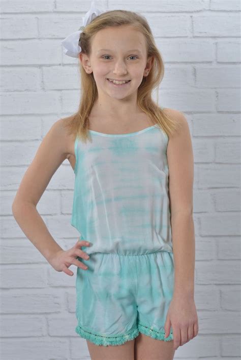 Elisa Tie Dye Romper Dresses For Tweens Rompers Tween Fashion