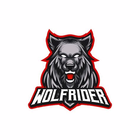 Premium Vector Wolf Esport Mascot Logo Design