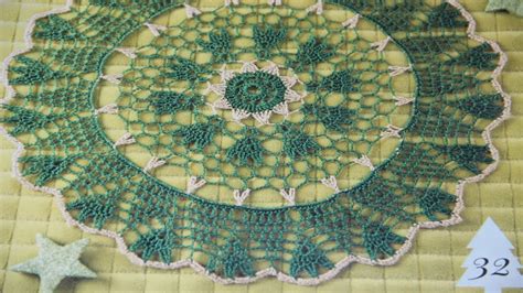 🌲🌲🌲Новогодняя САЛФЕТКА с елками ЛЕГКО и БЫСТРО! СХЕМА. Первая часть ...