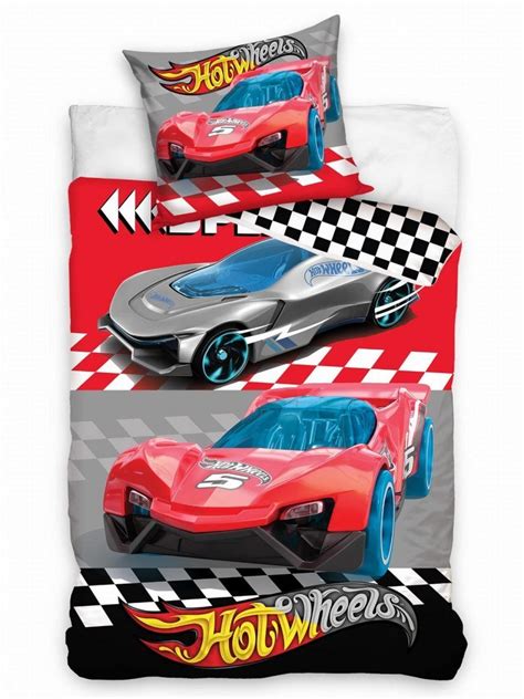 Carbotex Hot Wheels Pościel dziecięca 160x200 cm Carbotex Sklep EMPIK