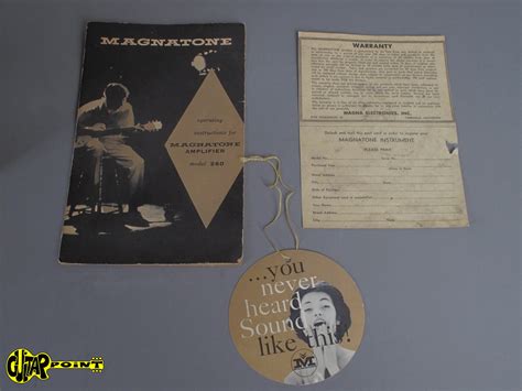 1958 Magnatone Custom 260 Hifi Tube Amplifier Guitarpoint