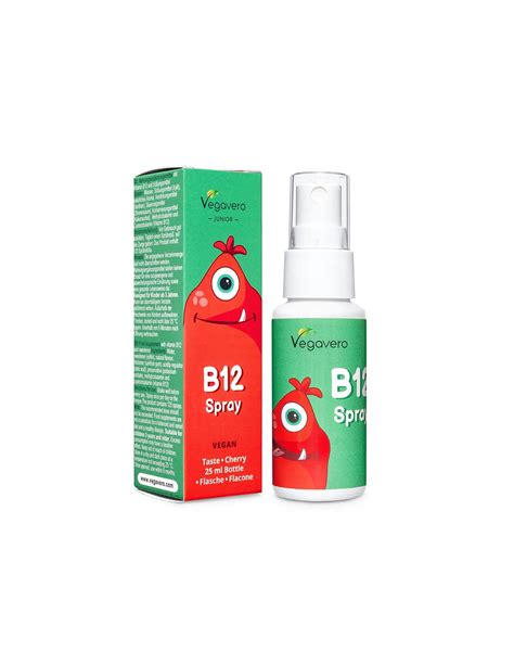 B12 Spray Junior - Витамин В12 за деца, Спрей за уста, 25 ml, 120 дози ...