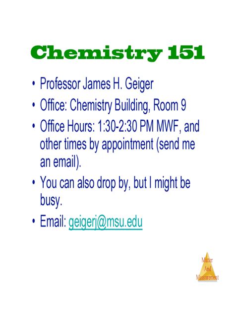 Fillable Online www2 chemistry msu Jim Geiger at Michigan State ...