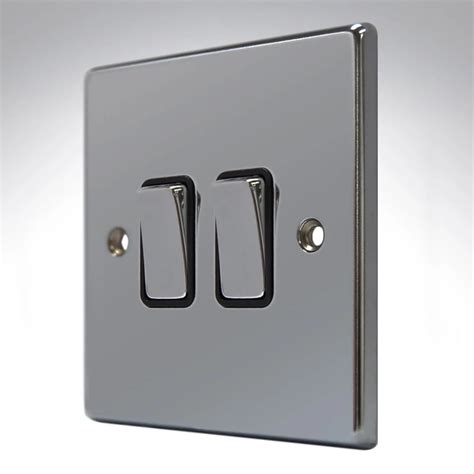 Hamilton R Bk B Black Nickel Gang Light Switch Is Simple Modern Style