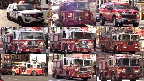 MAJOR SIREN AND HORN USAGE Multiple FDNY And NYPD Units Responding