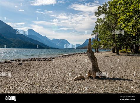Glacier And Waterton International Peace Park Stock Photo Alamy