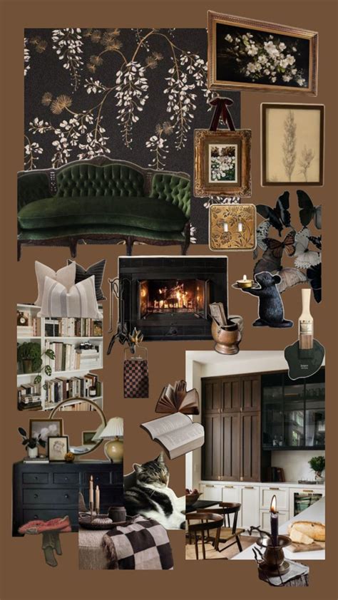 Dream Home Aesthetic Dark Home Decor Living Room Design Inspiration