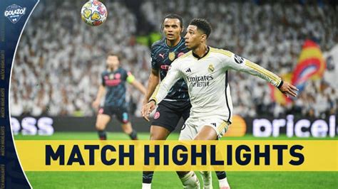 Real Madrid Vs Man City Champions League Match Highlights