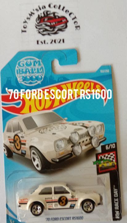 HOT WHEELS 70 FORD ESCORT RS1600 Lazada