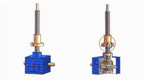 Cubic Rotating Screw Jack Ludetransmission