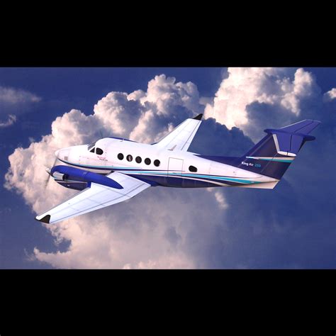 3d beechcraft king air 250 model